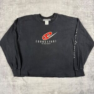 Coors Light Shirt Mens Large Black Vtg Y2K The Silver Bullet Long Sleeve Beer